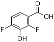 structure of CAS# 91659-08-4, 2,4-二氟-3-羟基苯甲酸