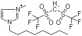 CAS # 916729-96-9, 1-Octyl-3-methyl-1H-imidazolium bis[(trifluoromethyl)sulfonyl]methane salt, 1-Methyl-3-octyl-1H-imidazolium salt with bis[(trifluoromethyl)sulfonyl]methane