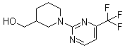 structure of CAS# 916791-20-3, 1-[4-(三氟甲基)-2-嘧啶基]-3-哌啶甲醇