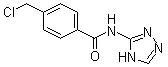 structure of CAS# 916791-21-4, 4-(氯甲基)-N-1H-1,2,4-三唑-5-基苯甲酰胺