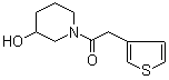 structure of CAS# 916791-32-7, 1-(3-羟基-1-哌啶基)-2-(3-噻吩基)乙酮