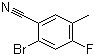 structure of CAS# 916792-07-9, 2-溴-4-氟-5-甲基苯腈