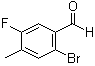 structure of CAS# 916792-21-7, 2-溴-5-氟-4-甲基苯甲醛