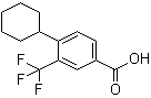 4-Cyclohexyl-3-trifluoromethylbenzoic acid molecular structure (CAS 916806-97-8)