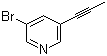 structure of CAS# 917772-69-1, 3-溴-5-(丙炔-1-基)吡啶