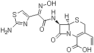 structure of CAS# 91832-40-5, Cefdinir