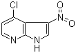 structure of CAS# 918519-53-6, 4-氯-3-硝基-1H-吡咯并[2,3-b]吡啶