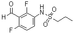 structure of CAS# 918523-58-7, N-(2,4-二氟-3-甲酰基苯基)-1-丙烷磺酰胺