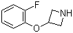 structure of CAS# 918831-13-7, 3-(2-氟苯氧基)氮杂环丁烷