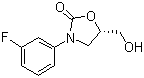 (S)-3-(3-氟苯基)-5-羟甲基恶唑烷-2-酮分子结构 (CAS 919081-42-8)