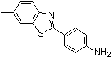 structure of CAS# 92-36-4, 2-(4-氨基苯基)-6-甲基苯并噻唑