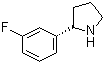 structure of CAS# 920274-04-0, (S)-2-(3-氟苯基)吡咯烷