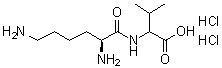 N-L-Lysylvaline dihydrochloride molecular structure (CAS 92218-55-8)