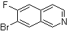 structure of CAS# 923022-40-6, 7-溴-6-氟异喹啉