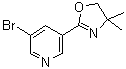 CAS 登录号：923276-49-7, 3-溴-5-(4,5-二氢-4,4-二甲基-2-恶唑基)吡啶