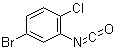 5-溴-2-氯苯基异氰酸酯分子结构 (CAS 923693-67-8)