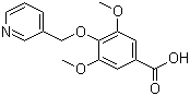 CAS 登录号：923790-15-2, 3,5-二甲氧基-4-(3-吡啶甲氧基)苯甲酸