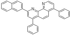 CAS 登录号：923972-84-3, 2-(2-萘基)-4,7-二苯基-1,10-菲咯啉