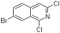 structure of CAS# 924271-40-9, 7-溴-1,3-二氯异喹啉