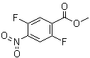 structure of CAS# 924868-81-5, 2,5-二氟-4-硝基苯甲酸甲酯