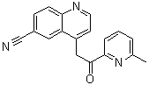 structure of CAS# 924898-11-3, 4-[2-(6-甲基-2-吡啶基)-2-氧代乙基]-6-喹啉甲腈