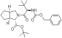 CAS # 926276-15-5, (1S,3aR,6aS)-2-[(2S)-3,3-Dimethyl-1-oxo-2-[[(phenylmethoxy)carbonyl]amino]butyl]octahydrocyclopenta[c]pyrrole-1-carboxylic acid tert-butyl ester
