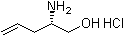 structure of CAS# 926660-03-9, (2S)-2-氨基-4-戊烯-1-醇盐酸盐