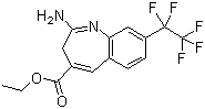 structure of CAS# 926927-42-6, 2-氨基-8-(全氟乙基)-3H-苯并[b]氮杂卓-4-甲酸乙酯