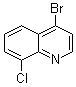 4-Bromo-8-chloroquinoline molecular structure (CAS 927800-40-6)