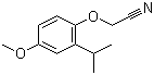 2-(4-甲氧基-2-异丙基苯氧基)乙腈分子结构 (CAS 927872-64-8)