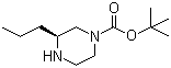 structure of CAS# 928025-58-5, (3S)-3-丙基-1-哌嗪甲酸叔丁酯