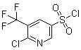 structure of CAS# 928324-59-8, 6-Chloro-5-(trifluoromethyl)pyridine-3-sulfonyl chloride