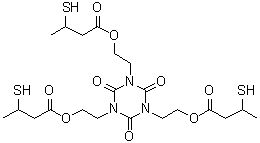 CAS 登录号：928339-75-7, 1,3,5-三(3-巯基丁酰氧基乙基)-1,3,5-三嗪-2,4,6(1H,3H,5H)-三酮