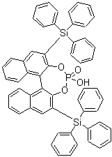 structure of CAS# 929097-92-7, (S)-3,3'-二(三苯基硅烷基)-1,1'-联萘-2,2'-二基磷酸氢酯