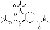 structure of CAS# 929693-31-2, (1R,2R,4S)-2-[(叔丁氧羰基)氨基]-4-[(二甲基氨基)羰基]环己基甲烷磺酸酯