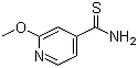 structure of CAS# 929972-07-6, 2-甲氧基-4-吡啶硫代甲酰胺