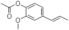 CAS 登录号：93-29-8 (5912-87-8), 乙酸异丁香酚酯, 2-甲氧基-4-丙烯基苯基乙酸酯