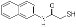 structure of CAS# 93-42-5, 2-巯基-N-(2-萘基)乙酰胺