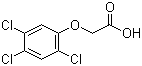 CAS # 93-76-5, 2,4,5-Trichlorophenoxyacetic acid, 2,4,5-T