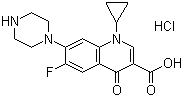structure of CAS# 93107-08-5, 环丙沙星盐酸盐