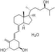CAS # 93129-94-3, Tacalcitol monohydrate, 1-alpha,24(R)-Dihydroxyvitamin D3 monohydrate
