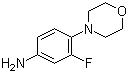 structure of CAS# 93246-53-8, 3-氟-4-吗啉基苯胺