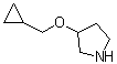 structure of CAS# 932702-41-5, 3-(环丙基甲氧基)吡咯烷