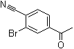 structure of CAS# 93273-63-3, 4-乙酰基-2-溴苯甲腈