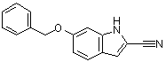 structure of CAS# 933474-36-3, 6-苄氧基-1H-吲哚-2-甲腈