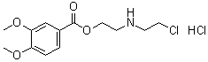 CAS 登录号：93354-59-7, 3,4-二甲氧基苯甲酸 2-[(2-氯乙基)氨基]乙基酯盐酸盐