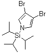 structure of CAS# 93362-54-0, 3,4-二溴-1-[三(异丙基)硅烷基]-1H-吡咯
