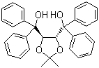 structure of CAS# 93379-48-7, (4R,5R)-2,2-二甲基-a,a,a',a'-四苯基-1,3-二氧戊环-4,5-二甲醇