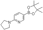 structure of CAS# 933986-97-1, 2-(吡咯烷-1-基)吡啶-5-硼酸频哪醇酯