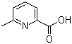 structure of CAS# 934-60-1, 6-Methyl-2-pyridinecarboxylic acid